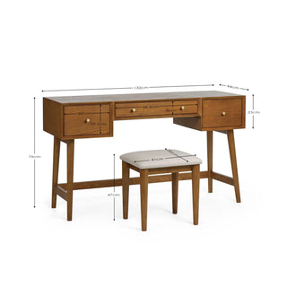 Lowry Dressing Table & Stool Set