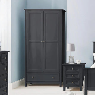 Maine 2 Door Combination Wardrobe - Anthracite