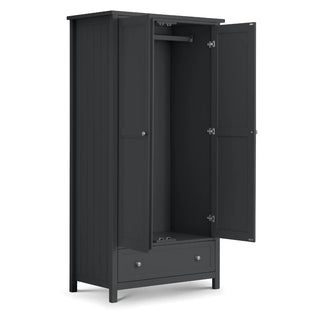Maine 2 Door Combination Wardrobe - Anthracite