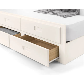 Maisie Bed with Underbed and Drawers, Surf White