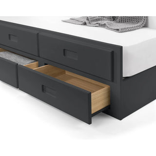 Maisie Bed with Underbed and Drawers, Anthracite
