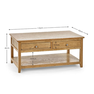 Mallory 2 Drawer Coffee Table
