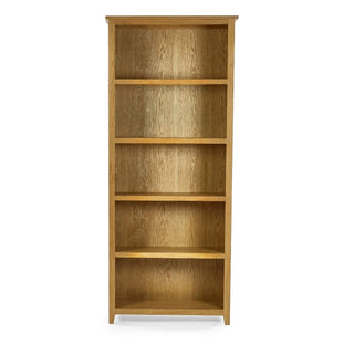 Mallory Tall Bookcase, Oak Wood