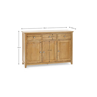 Mallory Large Sideboard, Oak Wood