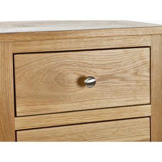 Mallory Oak 3 Drawer Bedside Tables – Set of 2