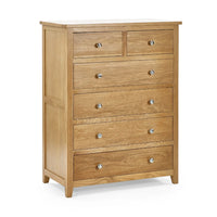 Mallory 4+2 Drawer Chest – Oak Wood