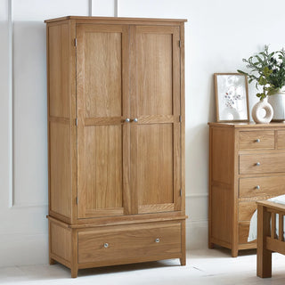 Mallory Combination Wardrobe, Oak Wood