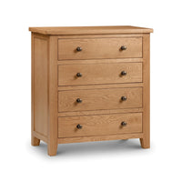 Marlborough 4 Drawer Chest – Oak Wood