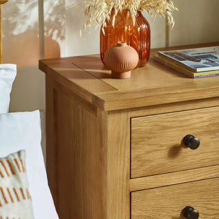 Marlborough 4 Drawer Chest – Oak Wood