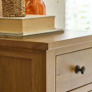 Marlborough 7 Drawer Narrow Chest – Oak Wood