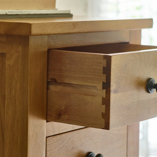 Marlborough 7 Drawer Narrow Chest – Oak Wood