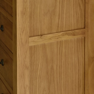 Marlborough 7 Drawer Narrow Chest – Oak Wood