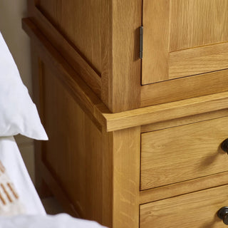 Marlborough Combination Wardrobe, Oak Wood