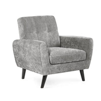 Monza Compact Retro Chair - Light Grey