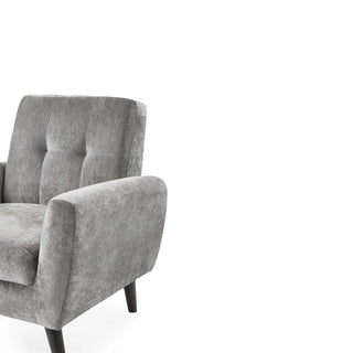 Monza Compact Retro Chair - Light Grey