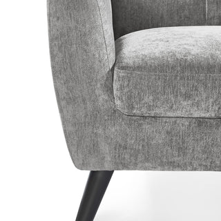 Monza Compact Retro Chair - Light Grey
