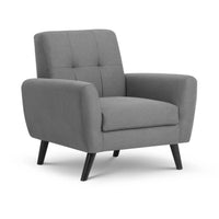 Monza Compact Retro Chair - Grey