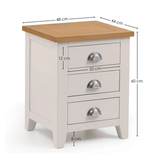 Richmond 3 Drawer Bedside Tables – Set of 2