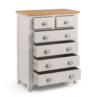 Richmond 4+2 Drawer Chest, Oak Wood