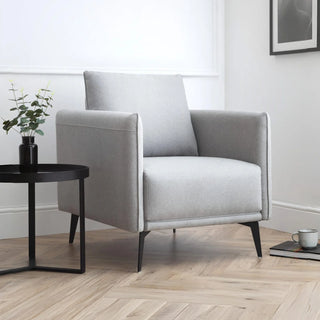 Rohe Armchair in Platinum Light Grey