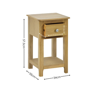 Set of 2 Somerset 1 Drawer Bedside Tables