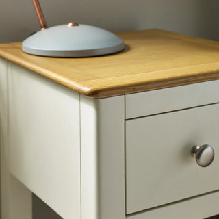 Set of 2 Somerset 1 Drawer Bedside Tables - White & Oak