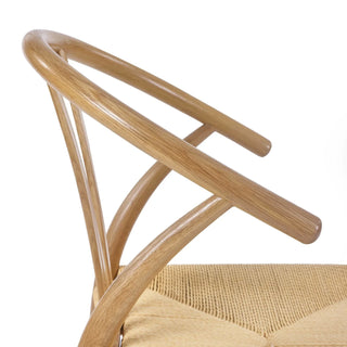 Set of 2 Symi Dining Chairs - Solid Oak Wood
