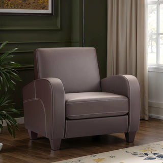 Vivo Armchair – Chestnut Faux Leather