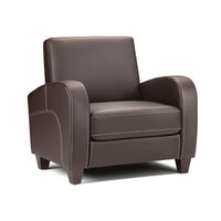 Vivo Armchair – Chestnut Faux Leather