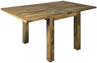 Butterfly-Leaf Dining Table in Distressed Oak Finish
