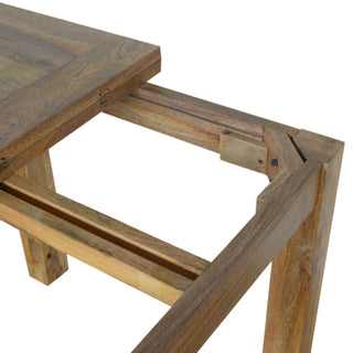 Solid Mango Wood Extendable Dining Table