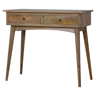 Nordic 2 Drawer Console Table in Oak Finish