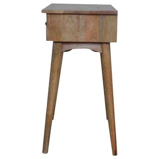 Nordic 2 Drawer Console Table in Oak Finish