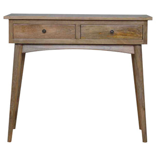 Nordic 2 Drawer Console Table in Oak Finish