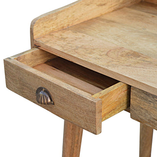 Gallery-Back Desk in Oak Finish