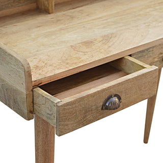 Gallery-Back Desk in Oak Finish