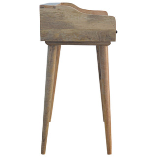Gallery-Back Desk in Oak Finish