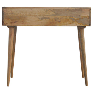 Gallery-Back Desk in Oak Finish