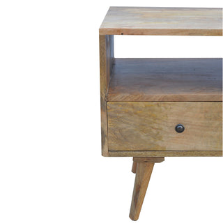 Oak-Finish Nordic TV Unit