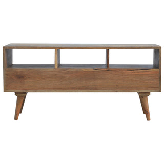Oak-Finish Nordic TV Unit