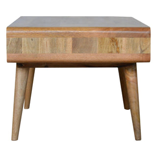Curved Coffee Table in Oak Finish