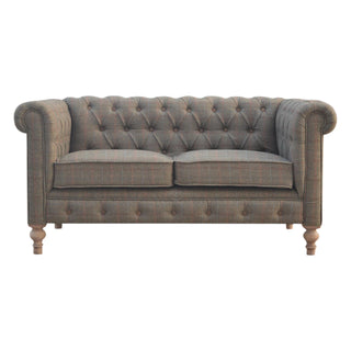 Chesterfield Sofa in Multi Tweed – 2 Seater